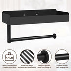 Magnetic Dog Leash Holder, Pet Stuff Organizer with Shelf Storage for Refrigerator, Metal Rack for Dog Collar Leash Toy Treats, Multifunctional Entryway Key Rack for Home Kitchen Bathroom