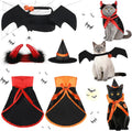 5 Pcs Cat Halloween Vampire Costume Halloween Pet