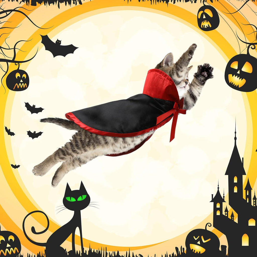5 Pcs Cat Halloween Vampire Costume Halloween Pet