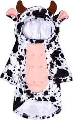 Dog Cow Costume Funny Pet Halloween Costumes for Halloween Dog Cat,S