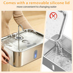 15L/4Gal Stainless Steel Dog Water Fountion Pet Fountain,1Set Filter
