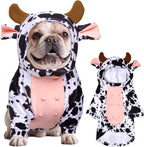 Dog Cow Costume Funny Pet Halloween Costumes for Halloween Dog Cat,S