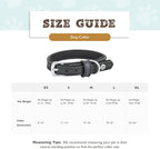 Pet Collection Padded Cute Dog Collar, Leather Dog Collar for Small Dogs, Black, Small