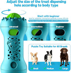 2 Pack Dog Puzzle Toys, Adjustable Treat Dispensing Slow Feeder Toy, Interactive Dog Enrichment Toy for Brain Stimulation and Boredom Relief