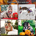 18 Pcs Halloween Dog Headbands and Bandanas. Pet Costume Accessories