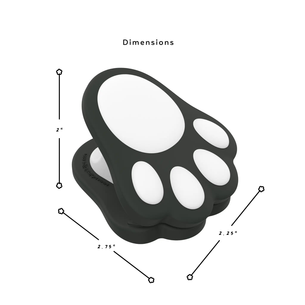 Silicone Stroller Clips, Panda Paws, 2-Pack