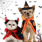 5 Pcs Cat Halloween Vampire Costume Halloween Pet