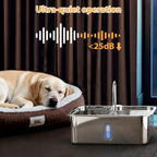 15L/4Gal Stainless Steel Dog Water Fountion Pet Fountain,1Set Filter