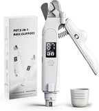 Dog Nail Clippers with Light, 2-In-1 Cat Nail Clippers
