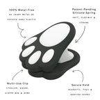 Silicone Stroller Clips, Panda Paws, 2-Pack
