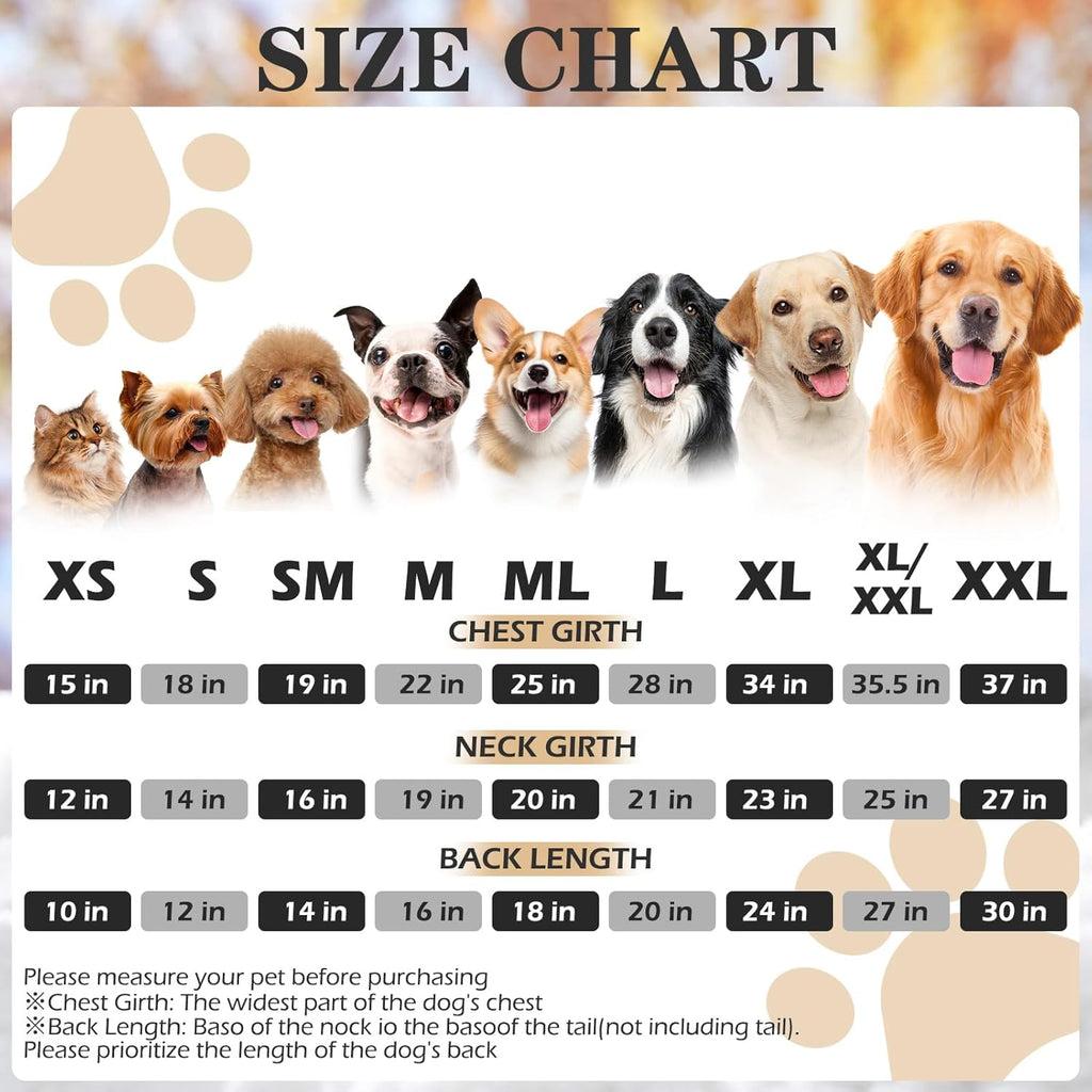 Plaid Dog Hoodie - British Style Warm Dog Sweater Shirt with Leash Hole,Pitbull Clothes Outfits,Winter Coat Apparel for All Breeds Puppy Girl Boy-Cat Apparel,Beige Xl-Xxlarge