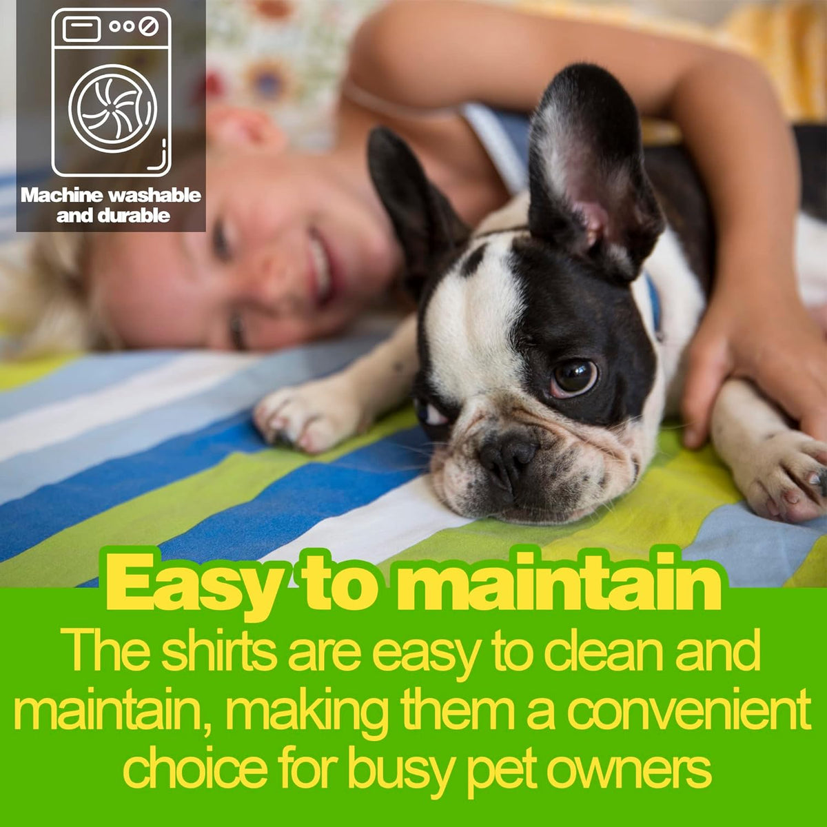 6-Piece Striped Shirt Set: Cotton Sleeveless Puppy Dog Shirts, Breathable Pet Apparel Tank Tops, Colorful Sweatshirts for Small & Medium Dogs