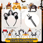 18 Pcs Halloween Dog Headbands and Bandanas. Pet Costume Accessories