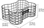 Dog Toy Basket, Bone Shaped, Black, Metal, Organizer, Storage, Pet Accessories